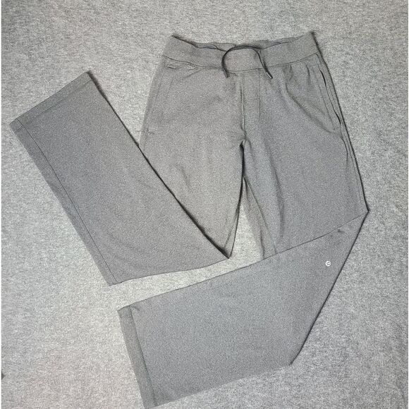 Lululemon Joggin Pants Mens Size L Gray Active Straight Flex Performance - Picture 1 of 11